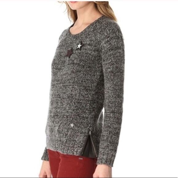 Maison Scotch sequin biker sweater - Picture 3 of 8